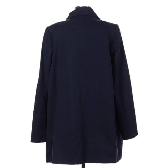 Stella McCartney Navy Blue Swing Coat with Oversized Enamel Buttons 46 US 12 - Picture 2 of 11